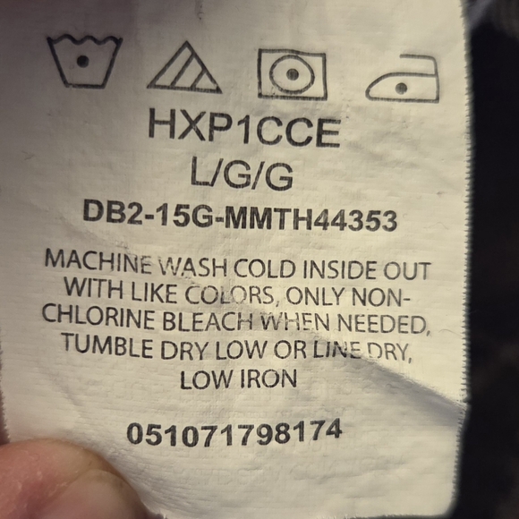 Wrangler Men's Dark Brown Plaid Button Down Flannel Shirt Size L - Picture 7 of 8